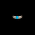 Navajo Sterling Silver Ring with Fox Turquoise