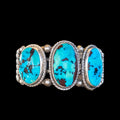 Three Stone Fox Turquoise Navajo Bracelet