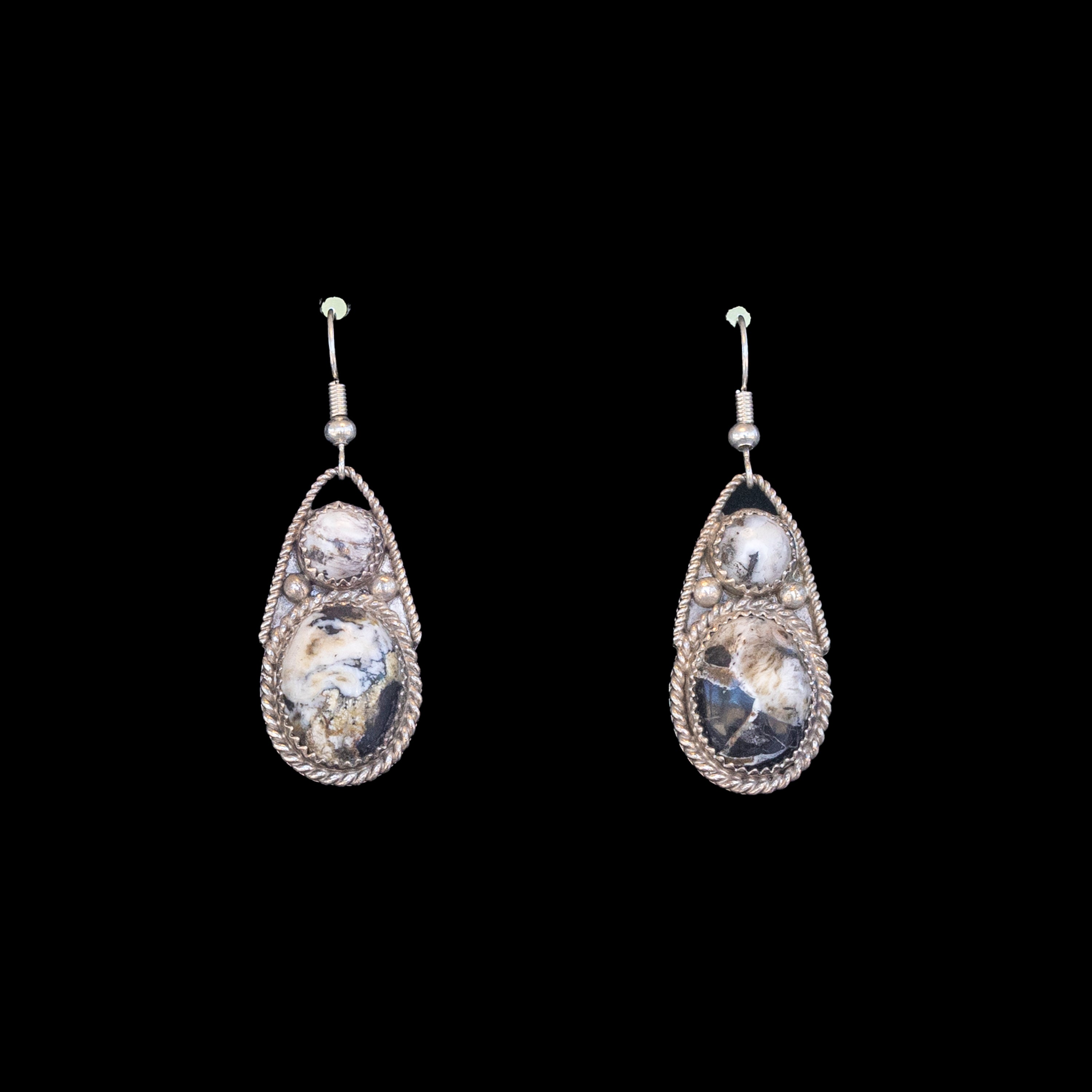 White Buffalo Earrings