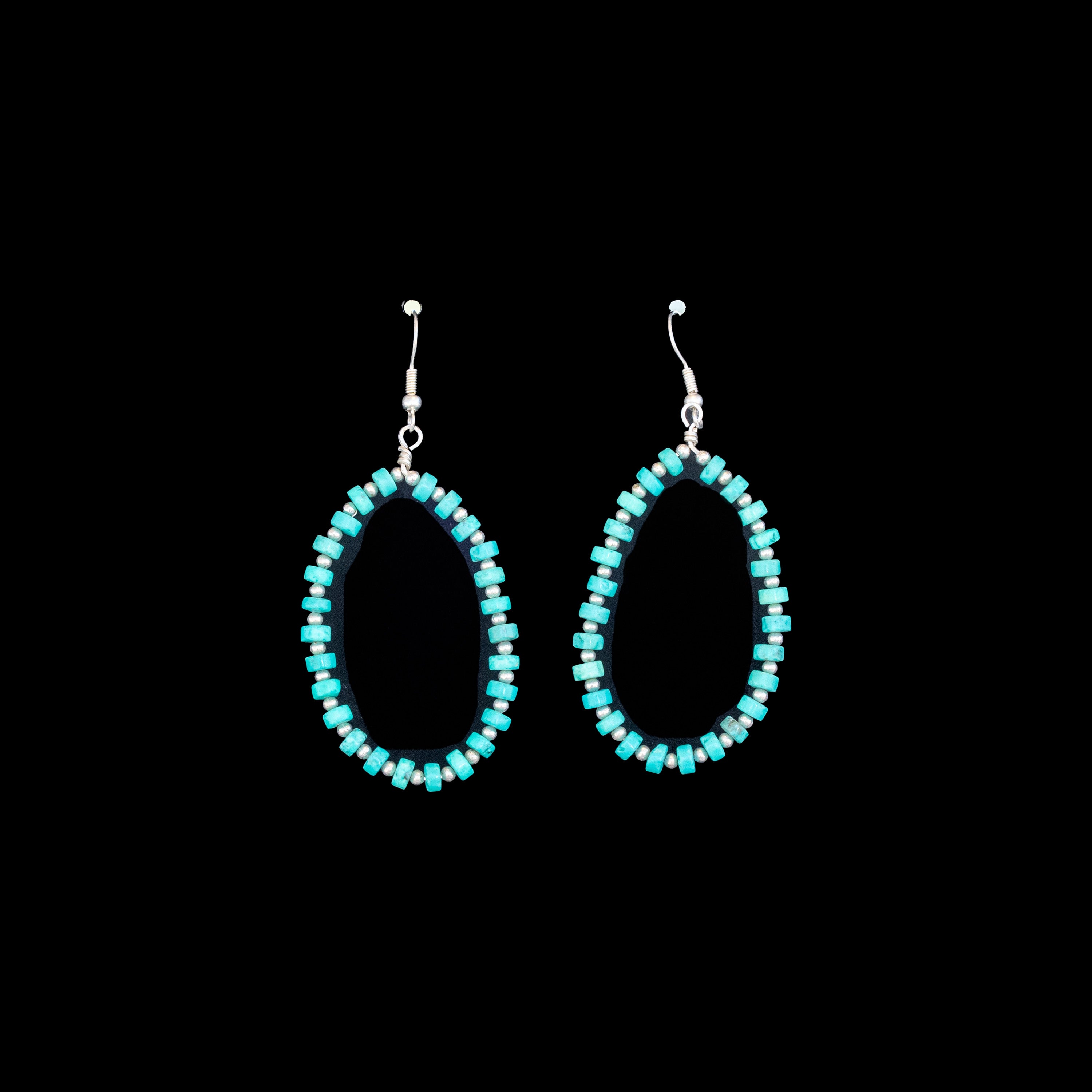Turquoise Hoop Earrings