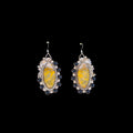 Bumblebee Jasper and Onyx Earrings